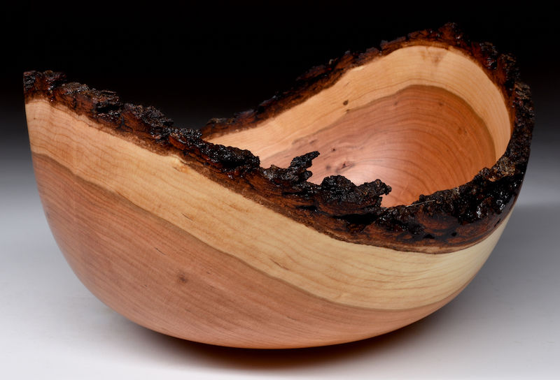 Wild Cherry Bark Edged Bowl (23SF20) SOLD