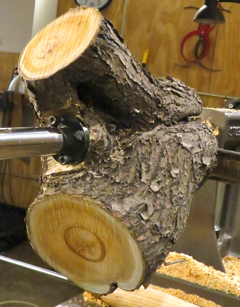 An Interesting End Grain Turning of a Buckthorn Crotch