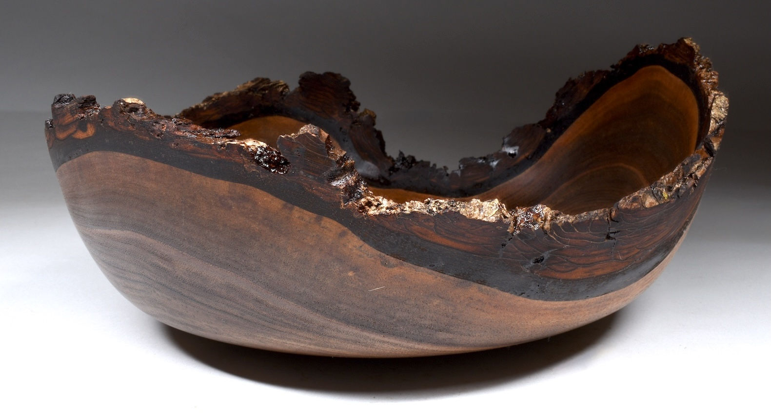 Colorful Black Walnut Crotch Bowl (25WS23) SOLD