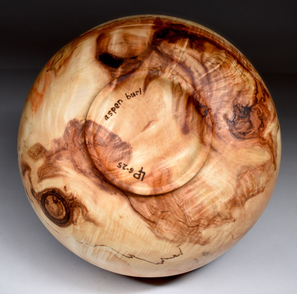 Thumbnail: Flaming Aspen Burl Bowl  (25WS20) SOLD