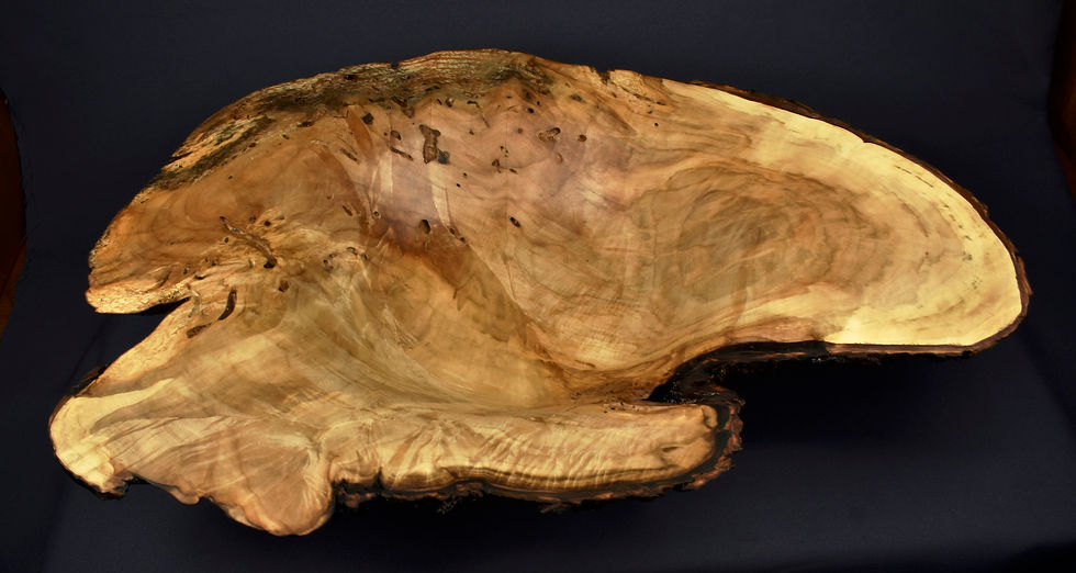 Thumbnail: Rustic Silver Maple Burl Bowl (20SF30) SOLD