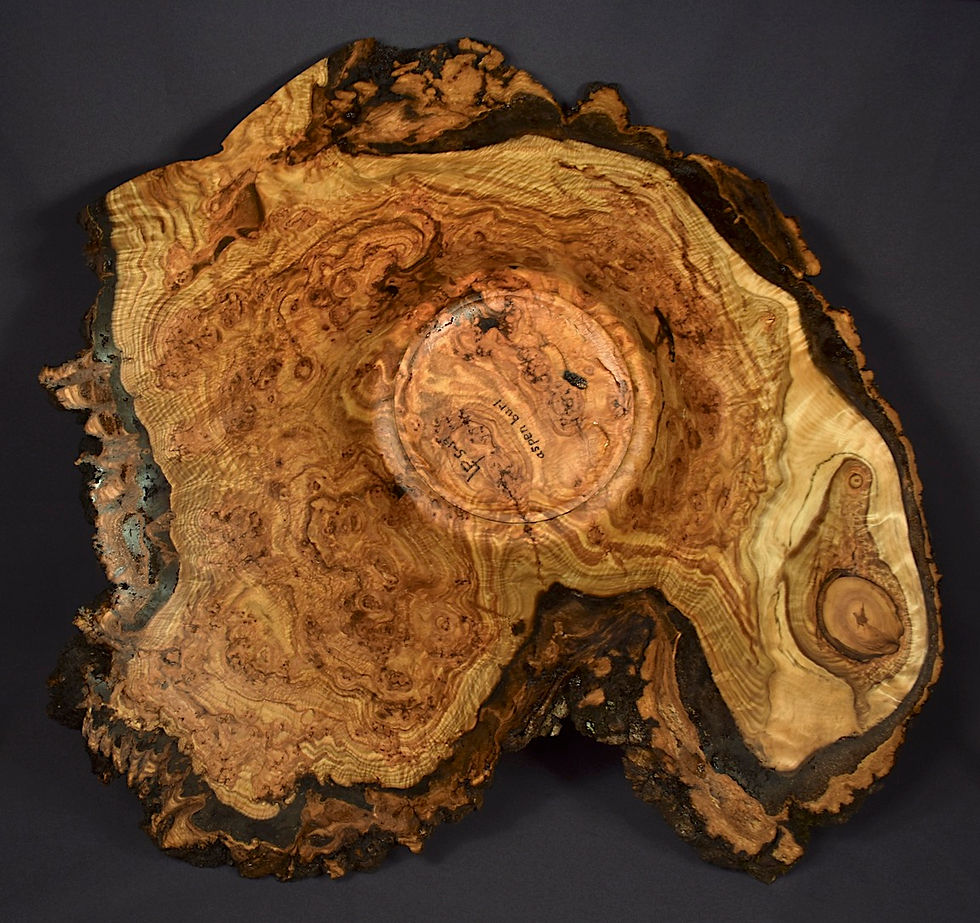 Thumbnail: Large Winged Aspen Burl Bowl (19WS28) SOLD