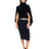 Thumbnail: BLACK KNITTED HIGH NECK TOP
