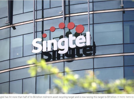 Singtel hits five-year high; no reprieve for Yangzijiang as stock slides further