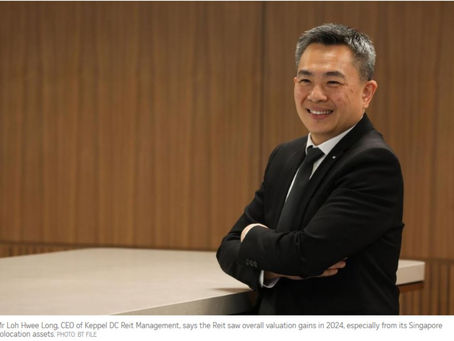 Keppel DC Reit to join STI from June 23; units rise 0.9%