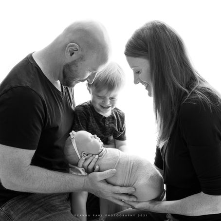 Roseville Photographer, Newborn Baby Girl Studio Session