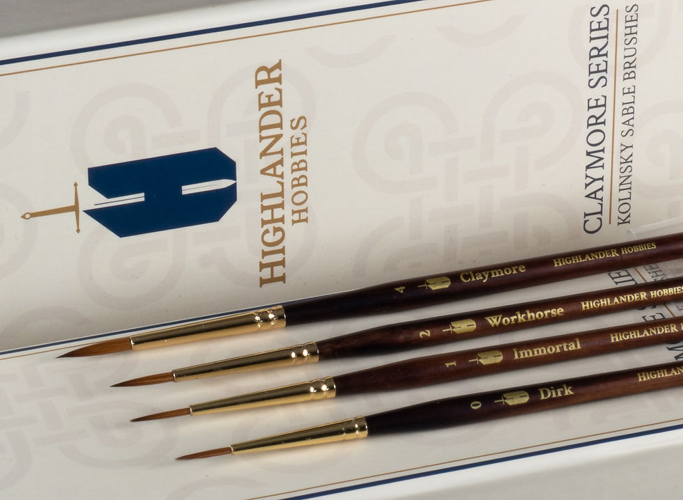 Thumbnail: Highlander Hobbies : Claymore Series Kolinsky Sable Brush Set
