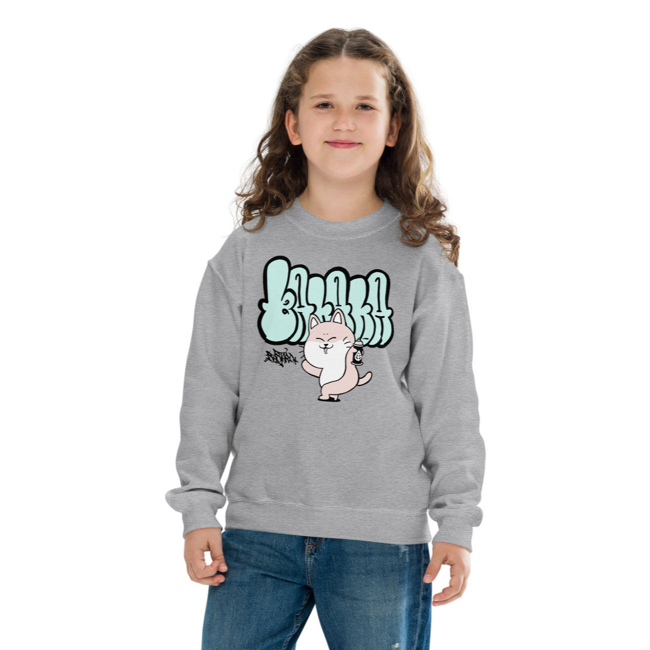 OEKO-TEX® Pullover Kitty Graffiti