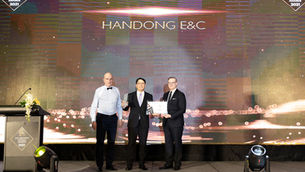 HANDONG E&C won the Best Sustainable Contractor at Dot Property VN Awards 2021