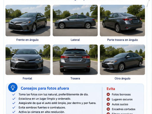 ¿CÓMO TOMAR FOTOS PARA VENDER TU AUTO?