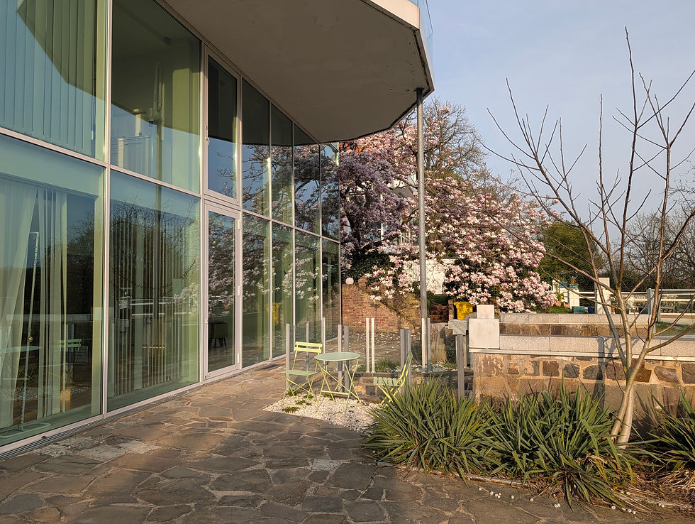 Terrasse im Frühling
