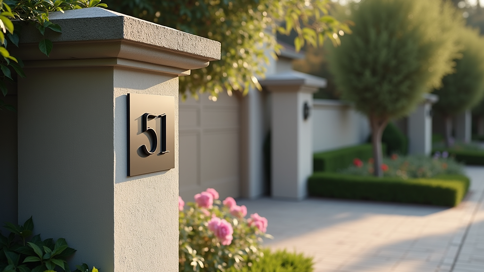 Creating Unique Address Pillars for Your Property