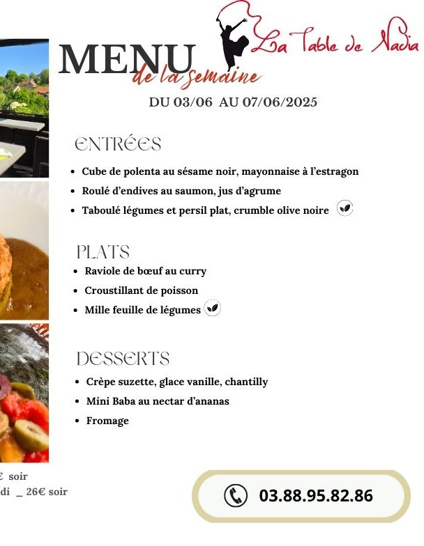 menu semaine