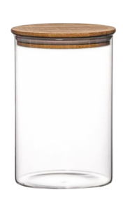 Airtight borosilicate glass storage jars for kitchen and pantry organization