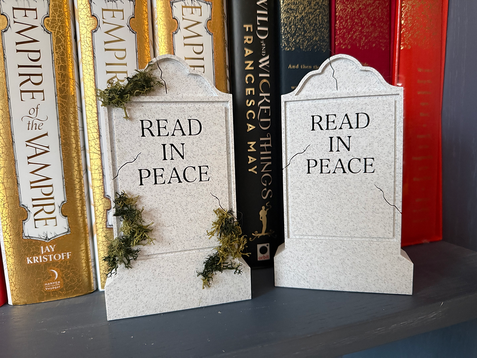 Thumbnail: Read in Peace- Tombstone Shelf Sitter
