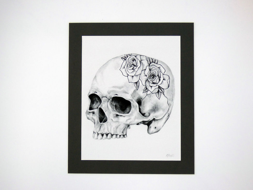 Thumbnail: Tattoo Skull Giclee Print