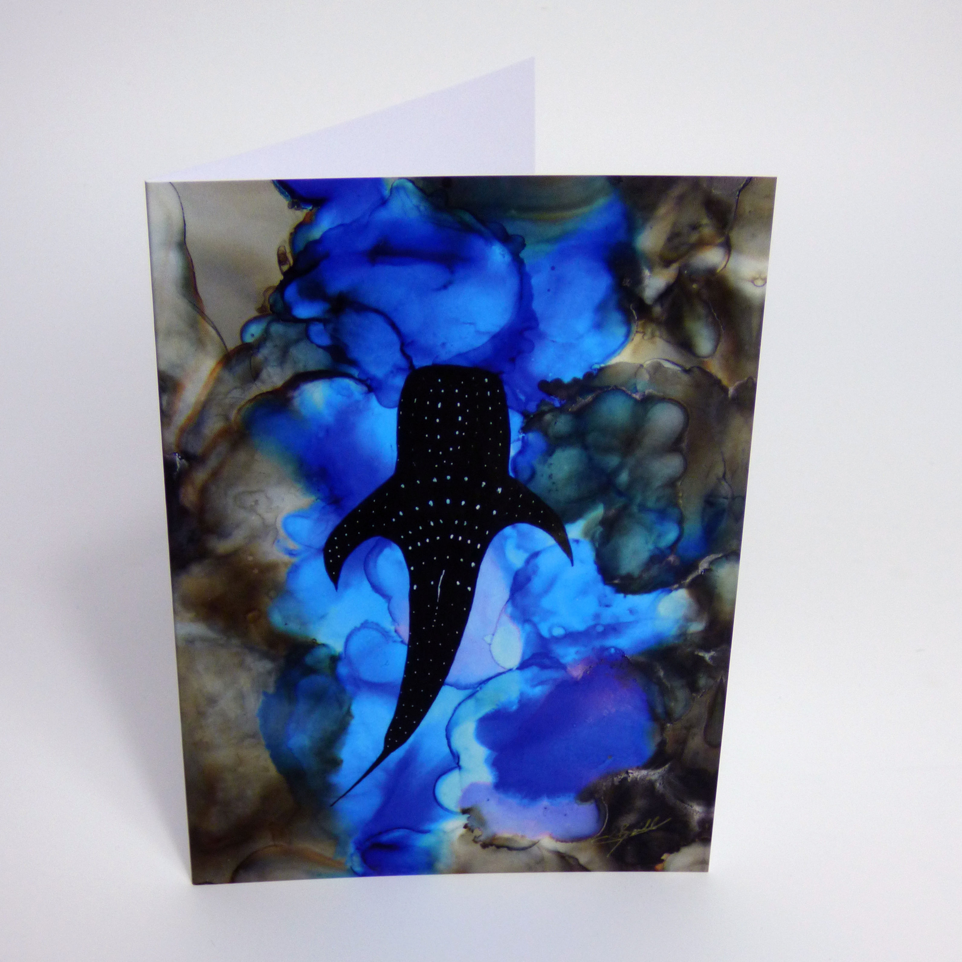 Whale shark Greeting card
