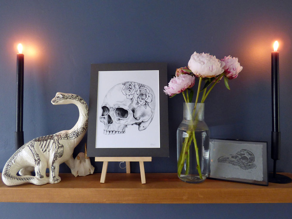 Thumbnail: Tattoo Skull Giclee Print