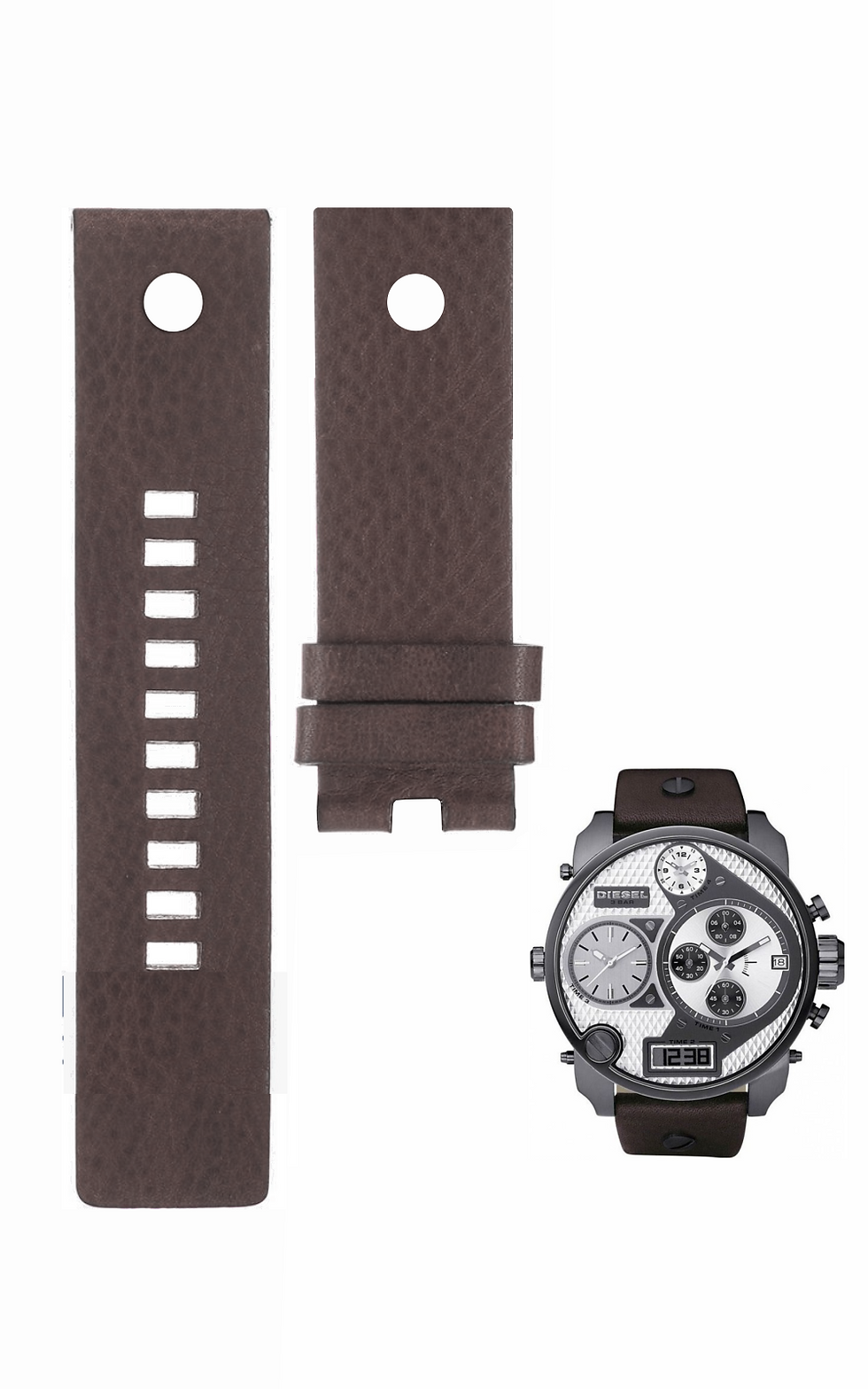 Pulseira DZ7126 Compatível Sem Fivela Para Relógio Diesel