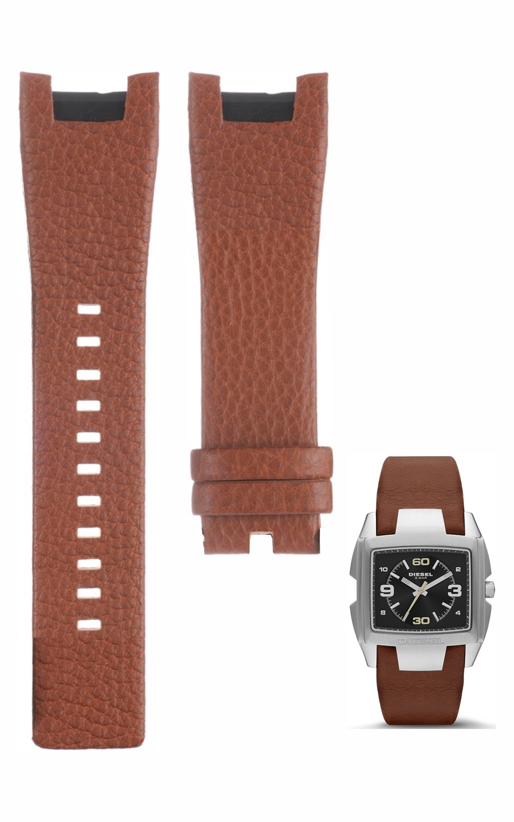 Pulseira DZ1628 Compatível Sem Fivela Para Relógio Diesel