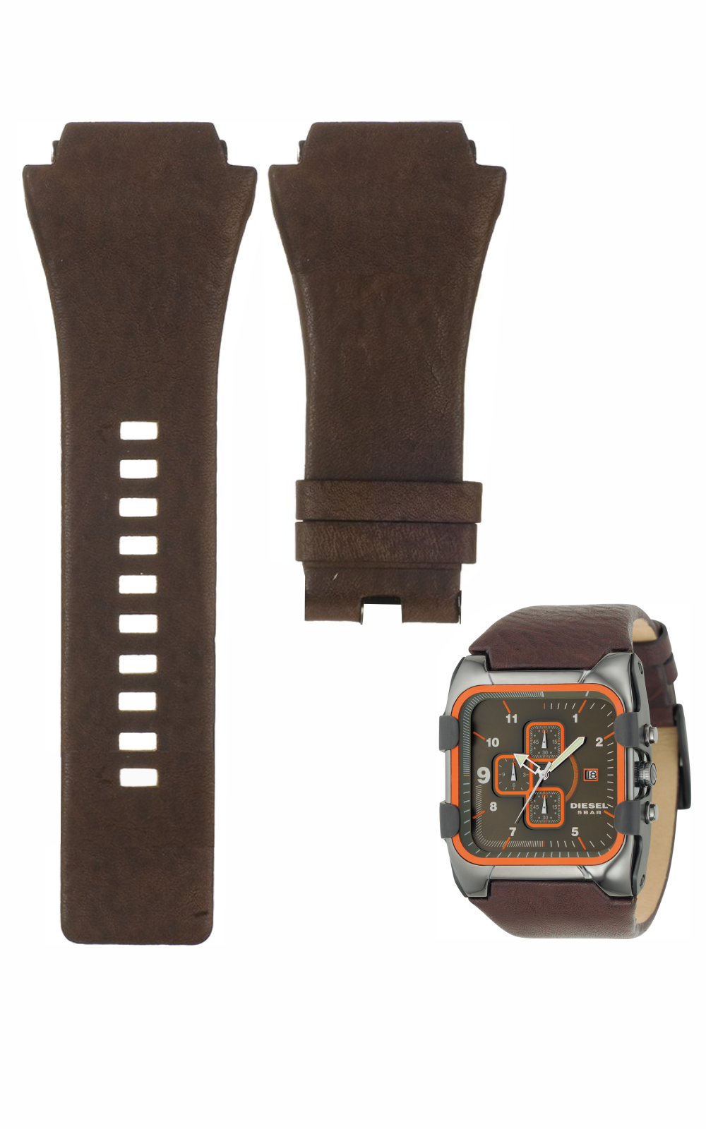 Pulseira DZ4148 Compatível Sem Fivela Para Relógio Diesel