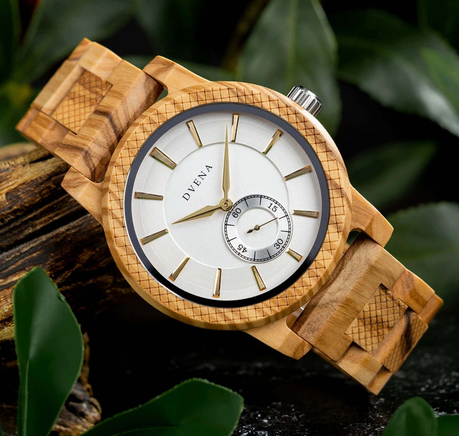 Custom Lucerne wooden watch