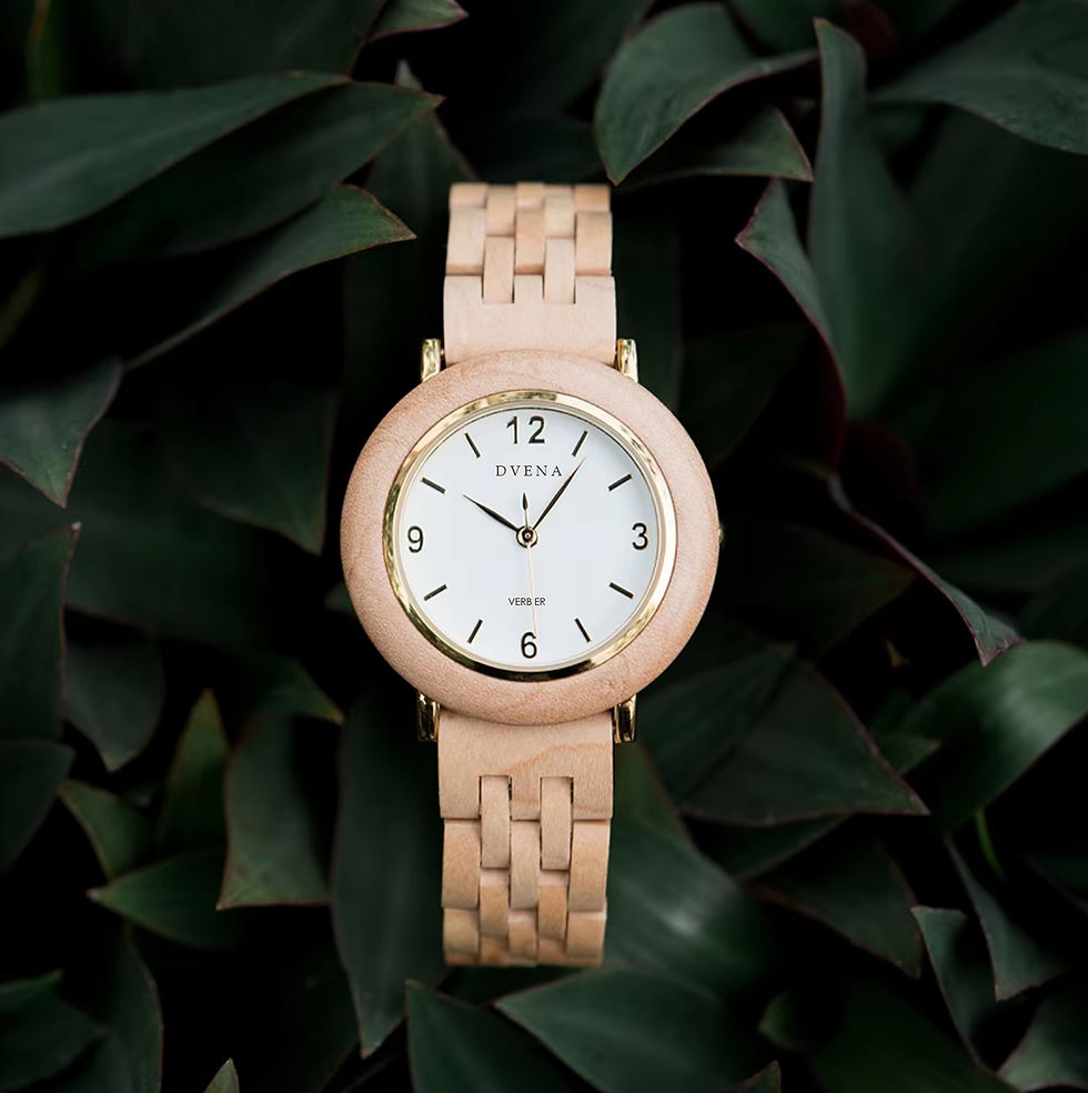 Custom Verbier womens wooden watch
