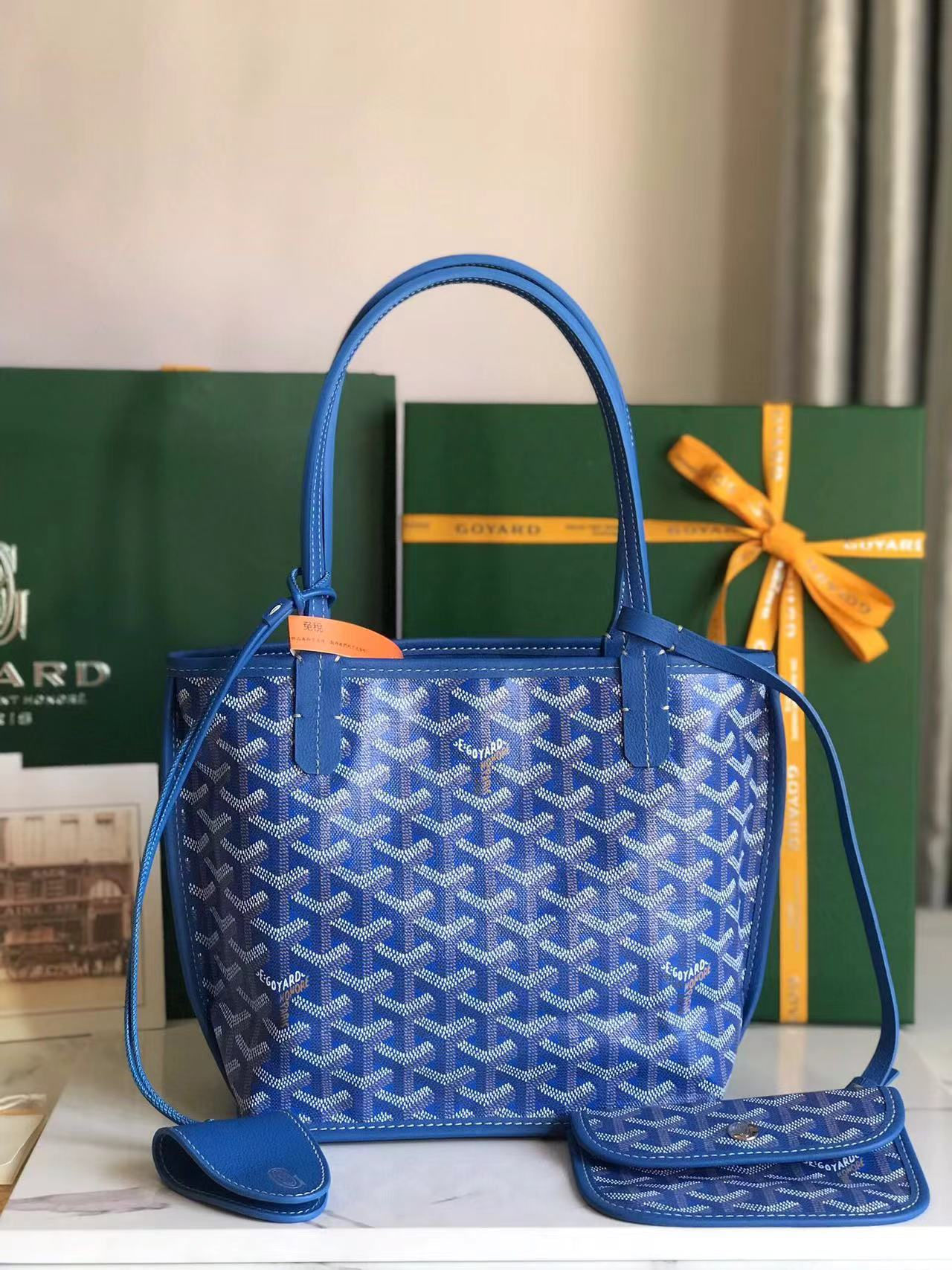 Goyard Anjou Mini tote - blue