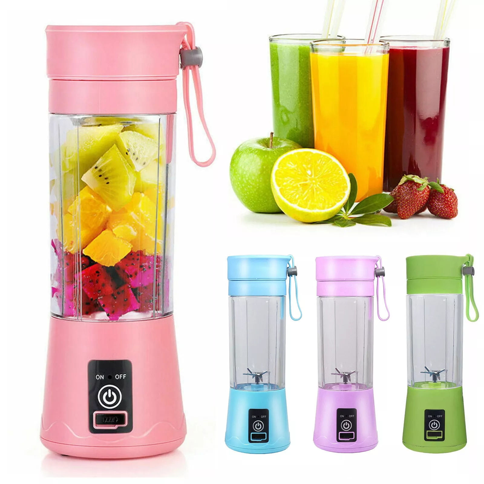 Mini Fruit Juice Mixer, Blender with USB Rechargeable