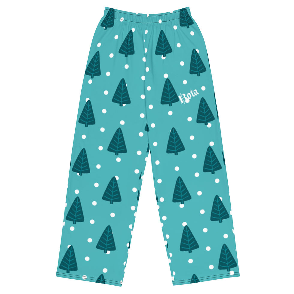 Thumbnail: unisex wide-leg Christmas pants