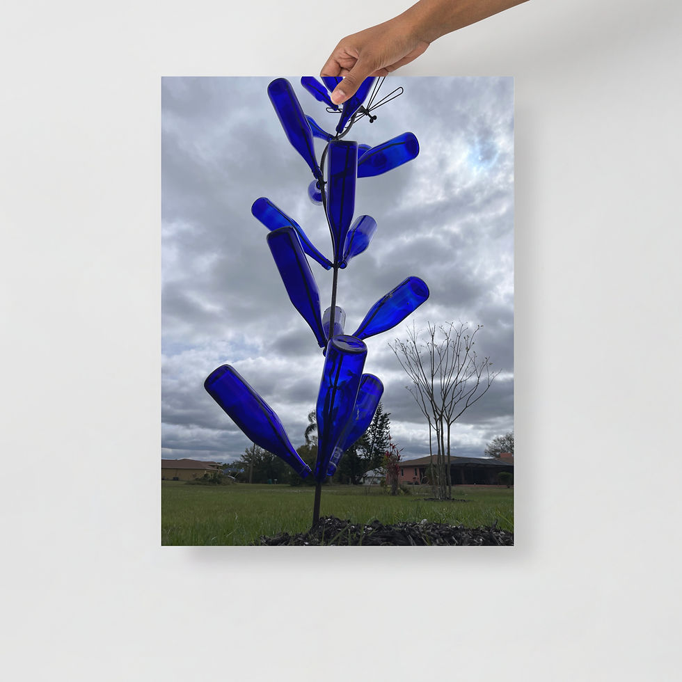 Thumbnail: Bottle sculpture photo paper poster