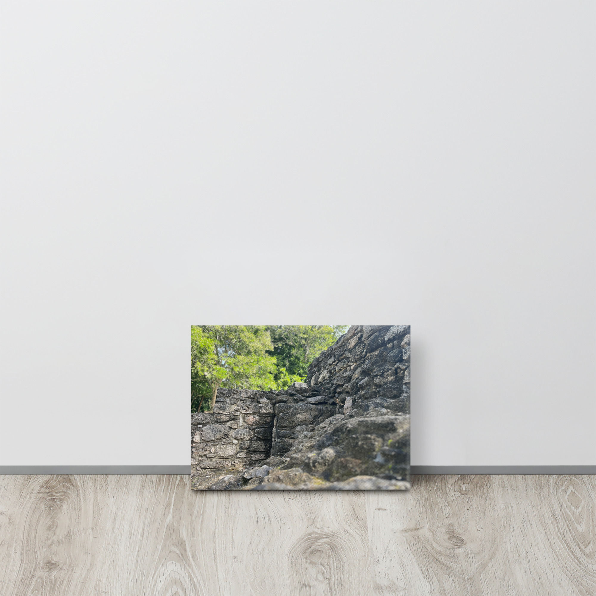 Mayan stone thin canvas