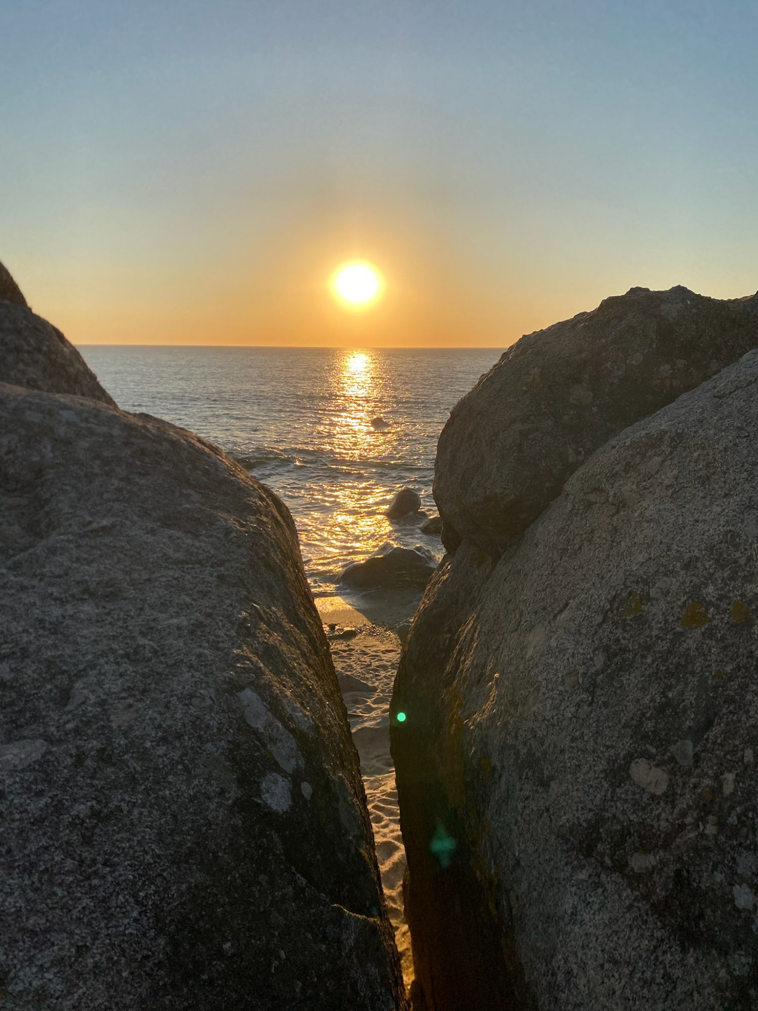 Sunset during my run in Vila Nova de Gaia, Portugal 