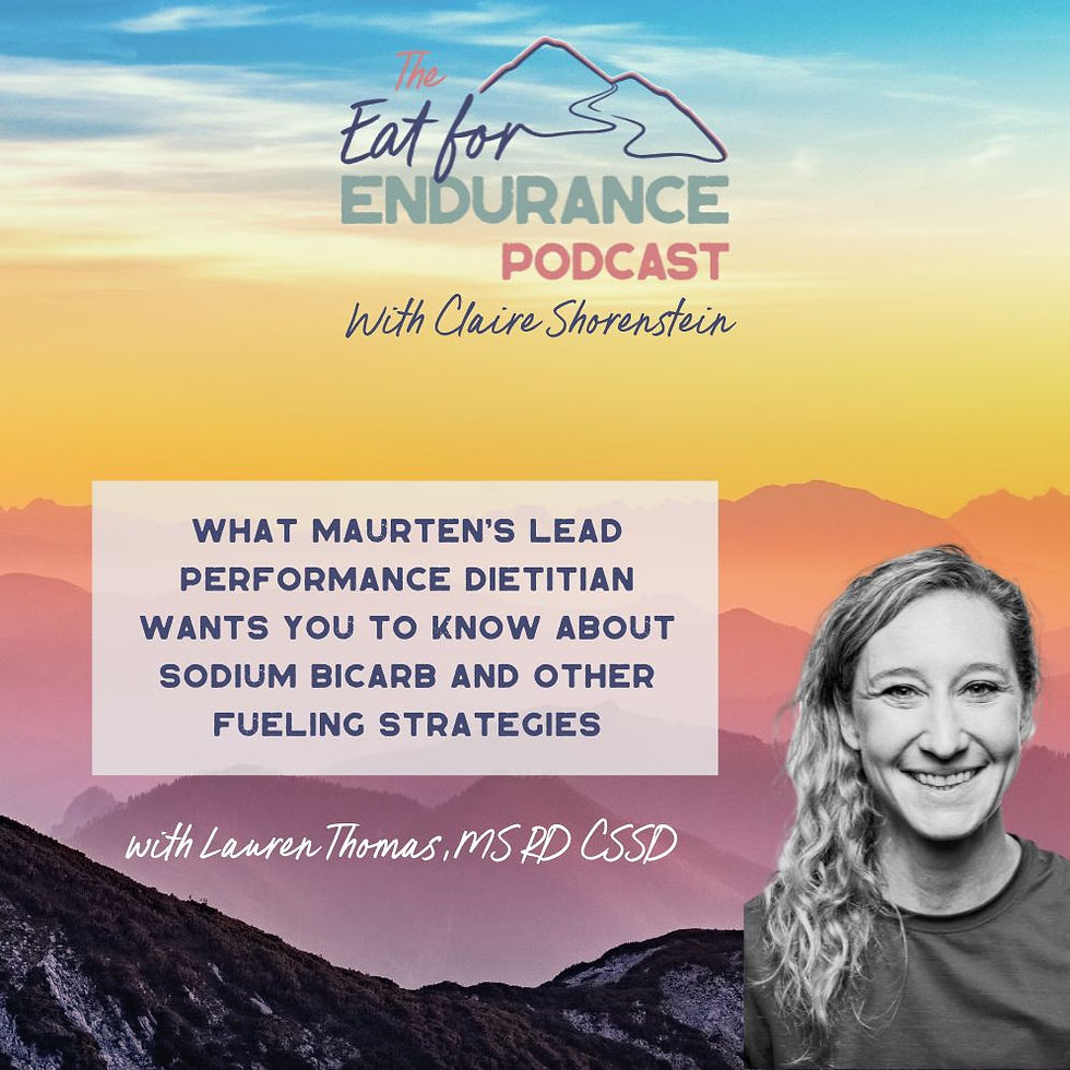 Maurten's sports nutritionist talks about sodium bicarbonate and why carbs are so important