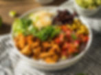 Grain bowl with chicken for a quick, easy lunch