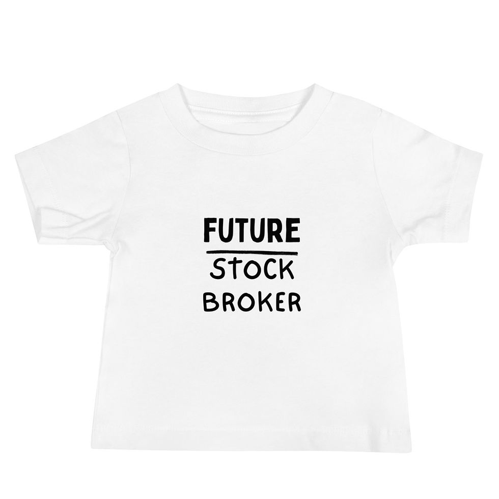 Thumbnail: Future Stock Broker Printed Baby Jersey Short Sleeve Tee