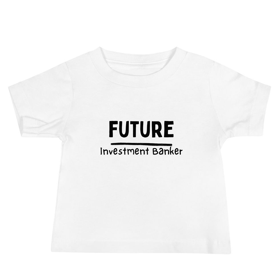 Thumbnail: Future Investment Banker Printed Baby Jersey Short Sleeve Tee