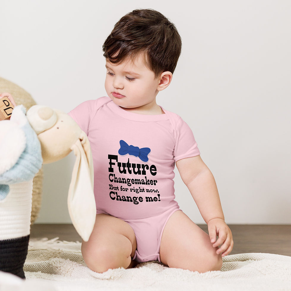 Thumbnail: Future Changemaker Printed Baby short sleeve one piece