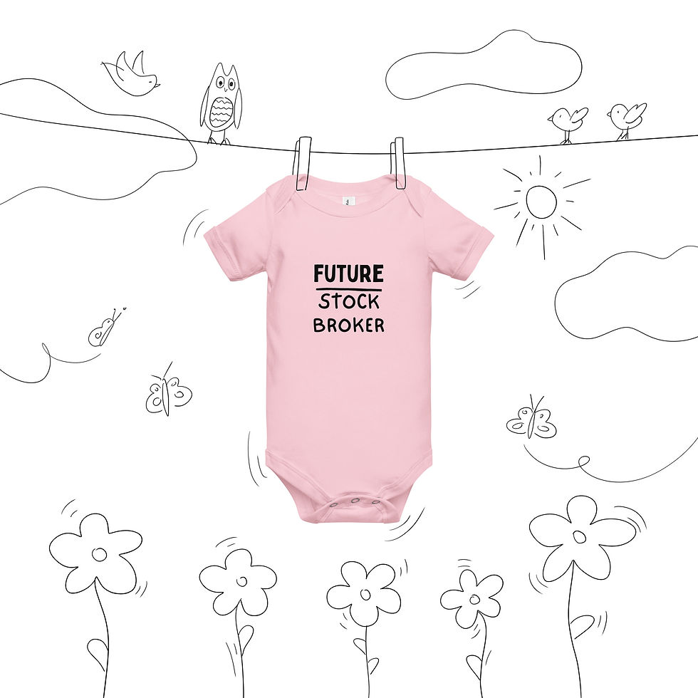 Thumbnail: Future Stock Broker Printed Baby short sleeve one piece
