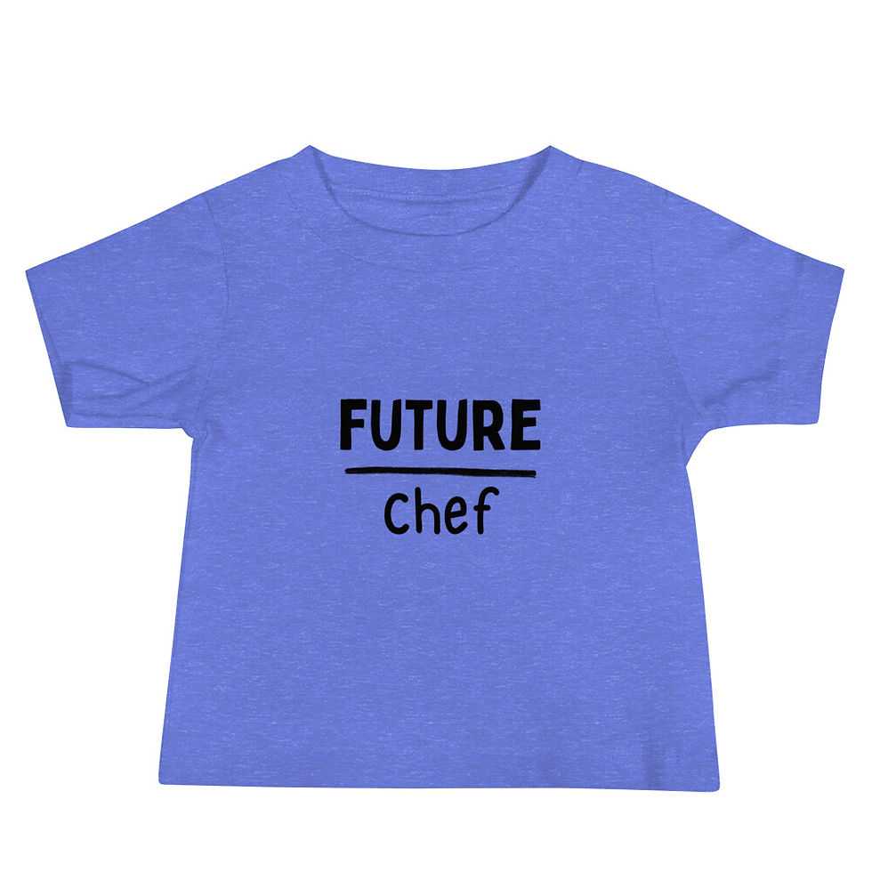 Thumbnail: Future Chef Printed Baby Jersey Short Sleeve Tee