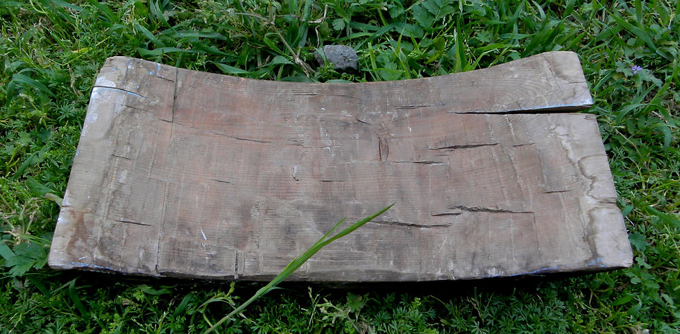Thumbnail: #589 Kiita iromono bench stone on wood dia