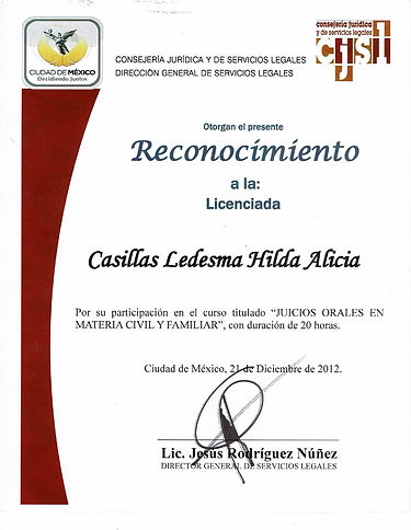 Constancia Reconocimiento Juicios orales