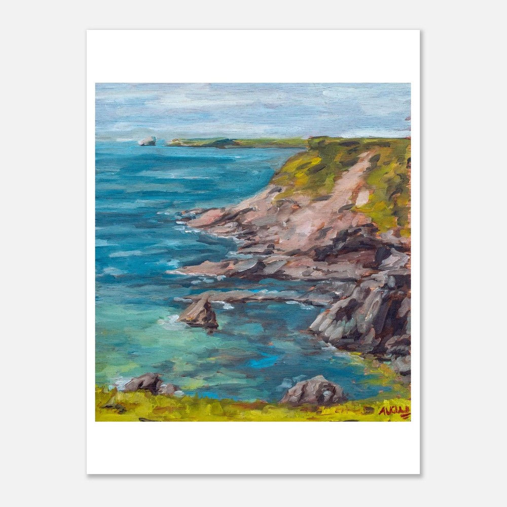Pembrokeshire cliffs Fine Art Print – 12x16 Vivid Giclée Artwork