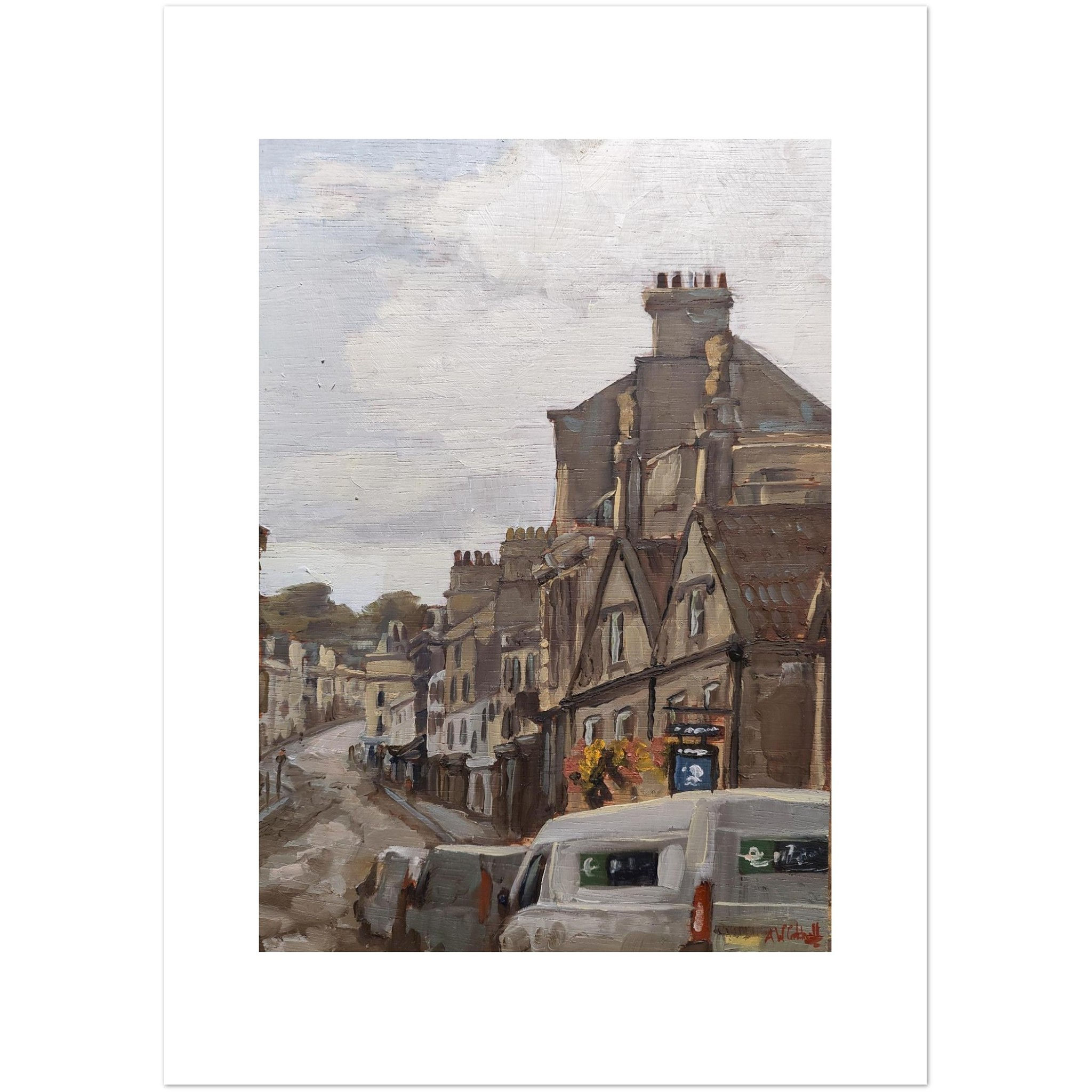 Saracens Head Pub Art Print – Vivid Giclée Poster.
