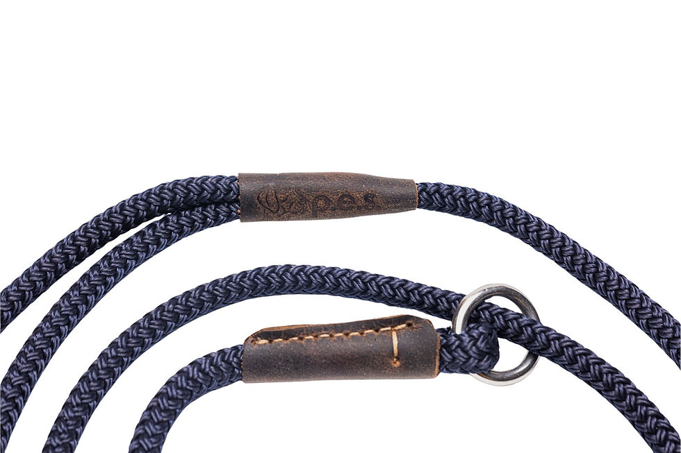 Thumbnail: Slip lead/PRO dog training leash/8mm PPM DB rope with a snug stopper