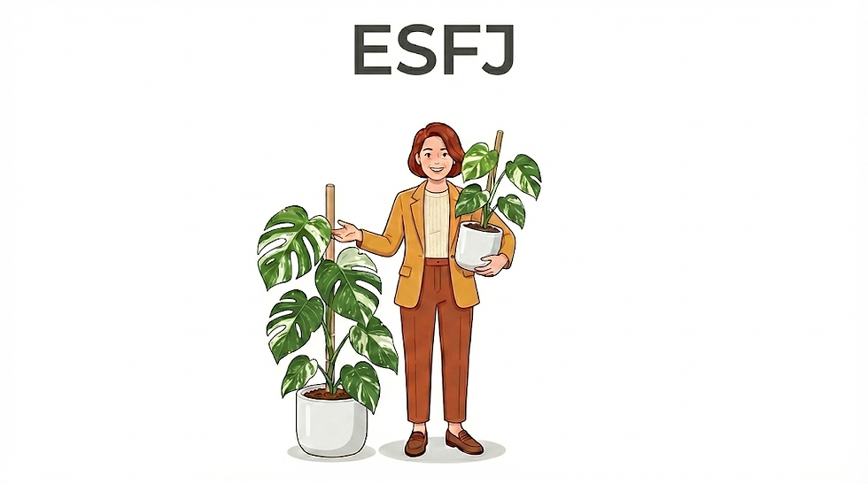 ESFJ: The Consul – Caring, Social, and Popular You are the "Epipremnum Pinnatum Variegated"