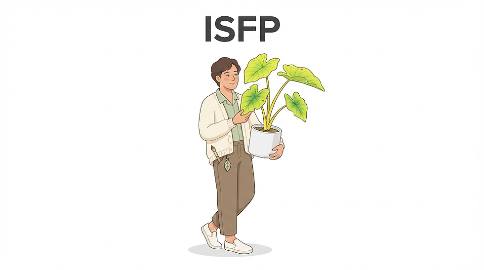 ISFP: The Adventurer – Artistic, charming, and ready to explore You are the "Colocasia Lemon Lime Gecko"
