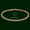 Thumbnail: 925S VVS MOISSANITE 4MM TENNIS CHAIN 18K GOLD