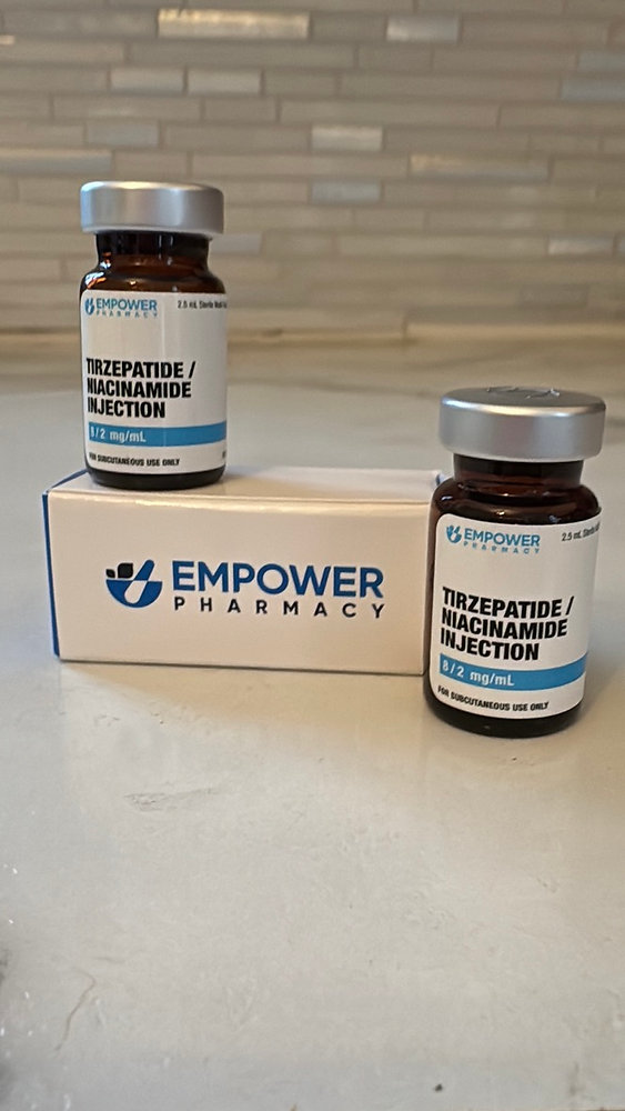 tirzepatide 8/2 mg/ml / Niacinamide Tirzepatide dosage chart in units: