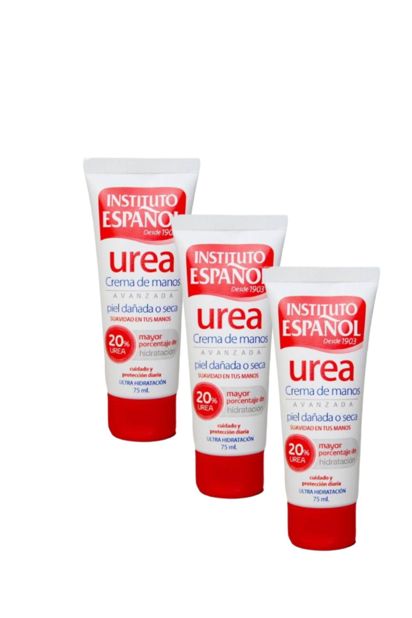 Pack 3 und Instituto Español Urea 20% Crema De Manos Para Piel Dañada S